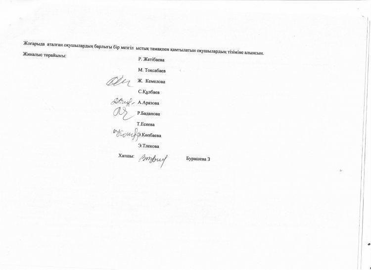 «Мойынқұм  ауданы білім бөлімінің  Қ.Рысқұлбеков атындағы    орта  мектебі»  коммуналдық   мемлекеттік мекемесінің  Қамқоршылық кеңесінің №1 хаттамасы
